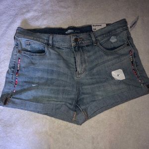 Embroidered Boyfriend Shorts